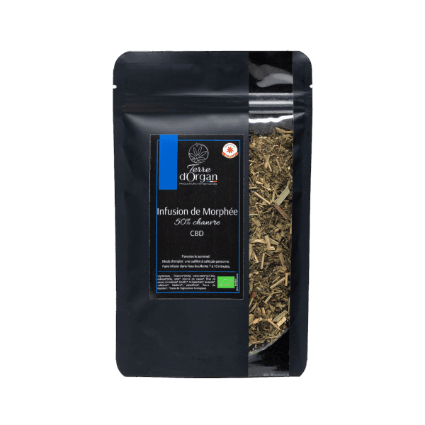 Infusion CBD Morphée au chanvre pour favoriser un sommeil naturel