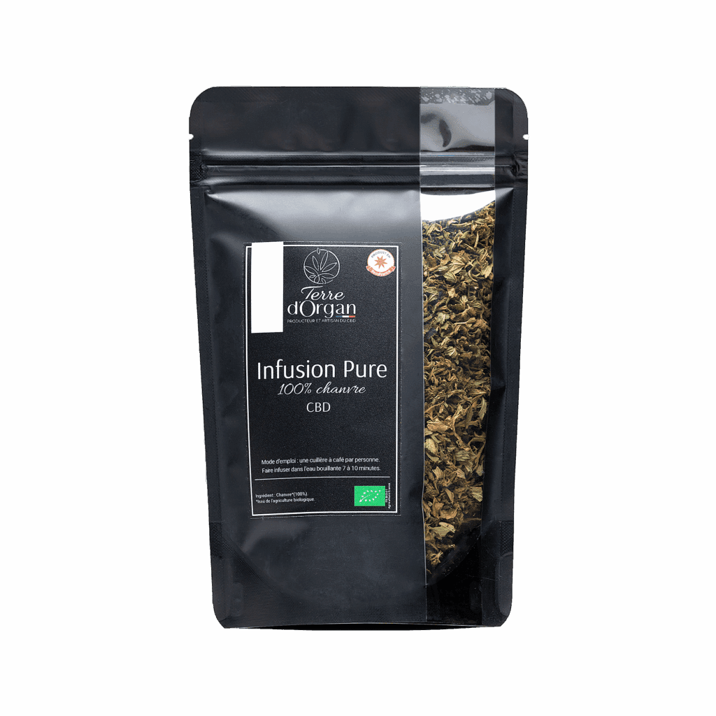 Infusion CBD bio 100 % chanvre pour une expérience naturelle pure