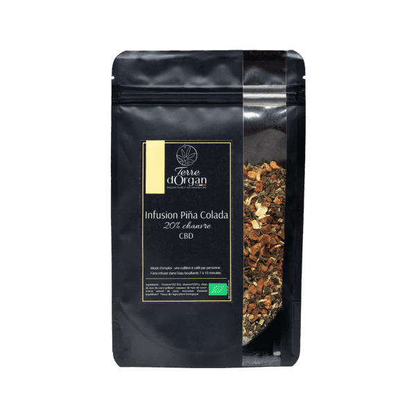 Infusion CBD bio Piña Colada au chanvre pour une touche exotique